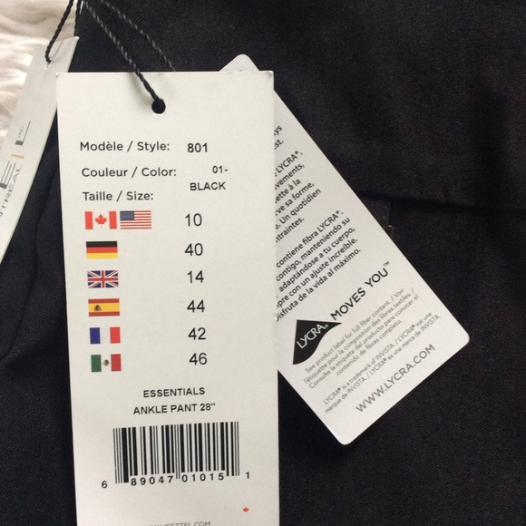 NWT Lisette Montreal Essential Ankle Pant - Picture 9 of 10